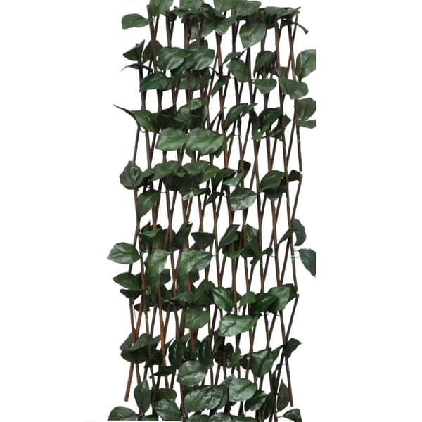 vidaXL Espaliergjerder selje med kunstige blader 5 stk 180x30 cm