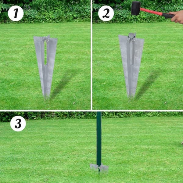 vidaXL Eurofence stål 25x1,7 m grön