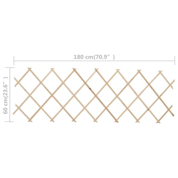 vidaXL Espaliergjerder 5 stk gran 180x60 cm