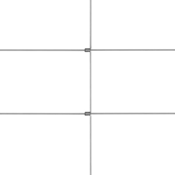 vidaXL Puutarha-aita galvanoitu teräs 50 m 150 cm hopea