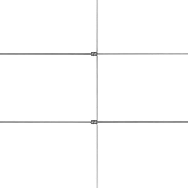 vidaXL havehegn 50 m 150 cm galvaniseret stål sølvfarvet