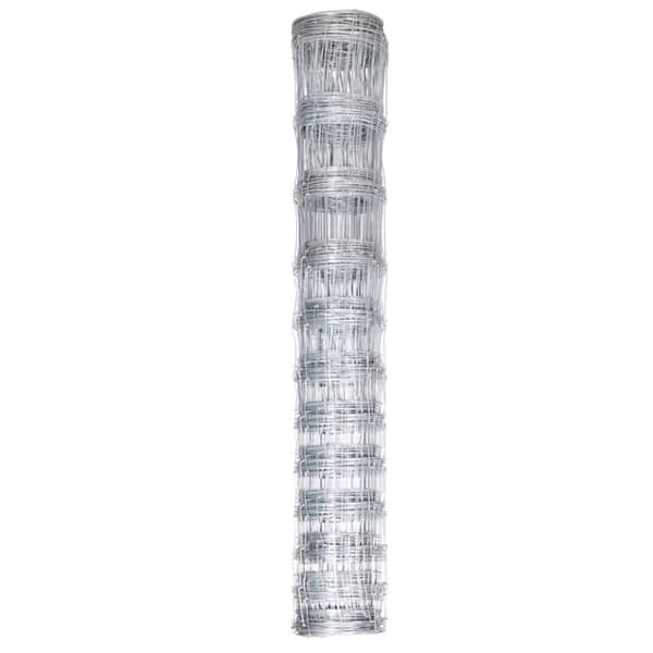 vidaXL havehegn 50 m 150 cm galvaniseret stål sølvfarvet