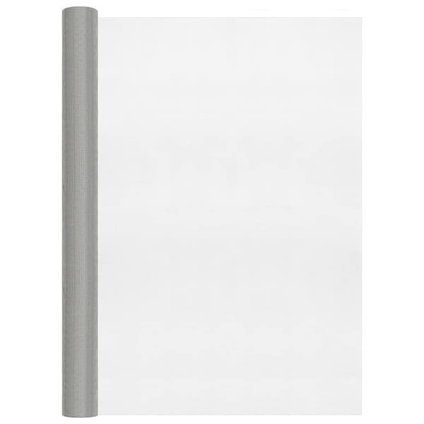 vidaXL Nettingskjerm rustfritt stål 112x500 cm sølv