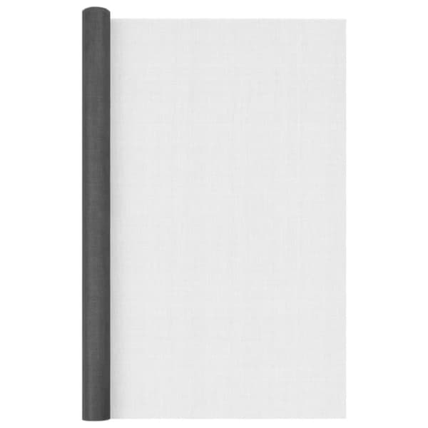 vidaXL Insektsnät glasfiberplast 80x1000 cm svart