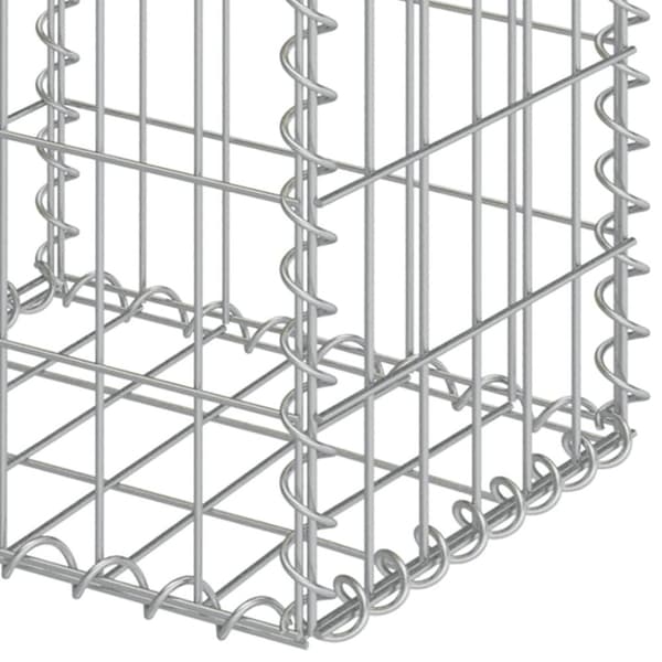 vidaXL Gabionkorgar 2 st galvaniserat stål 30x30x40 cm