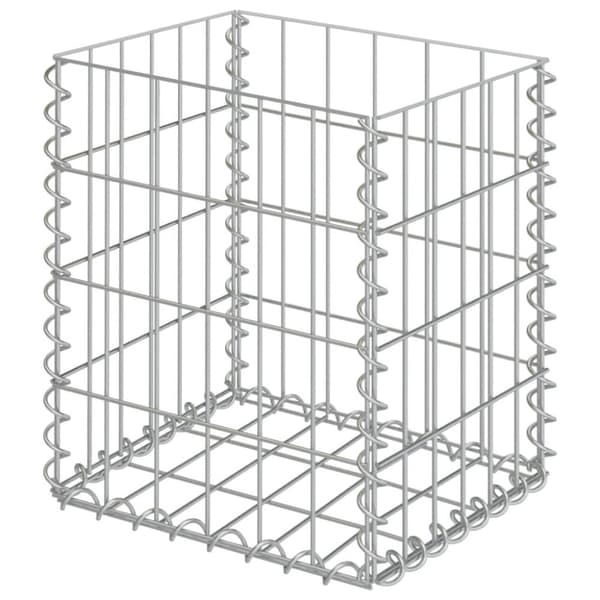 vidaXL Gabionkorgar 2 st galvaniserat stål 30x30x40 cm
