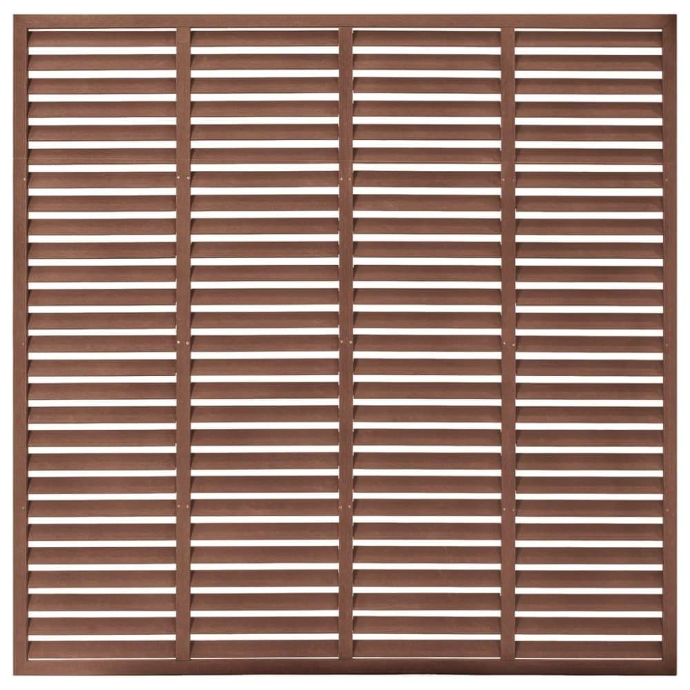 vidaXL Vindskydd WPC 180x180 cm brun