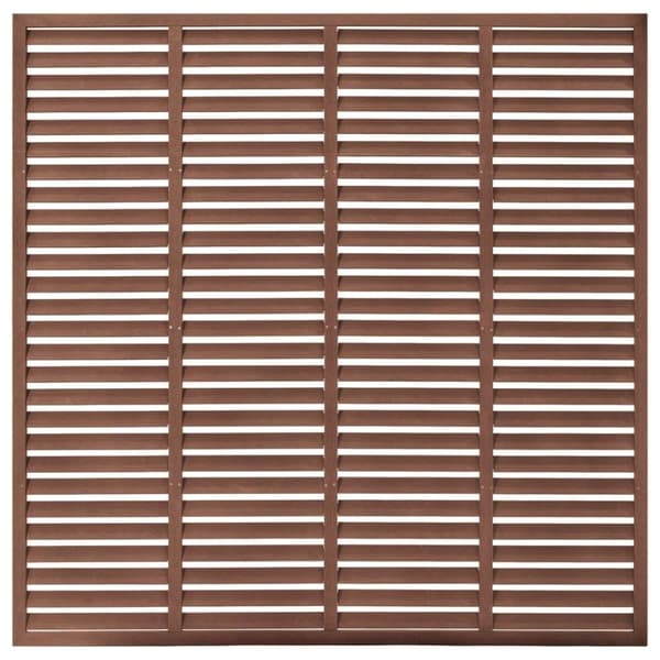vidaXL Lamellgjerde WPC 180x180 cm brun