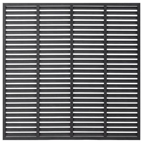 vidaXL jalousihegn 180x180 cm WPC grå