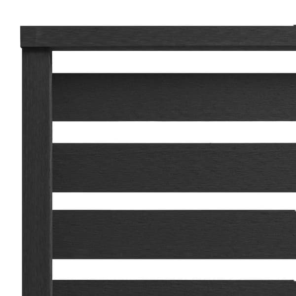 vidaXL Gjerdepanel WPC 180x180 cm svart