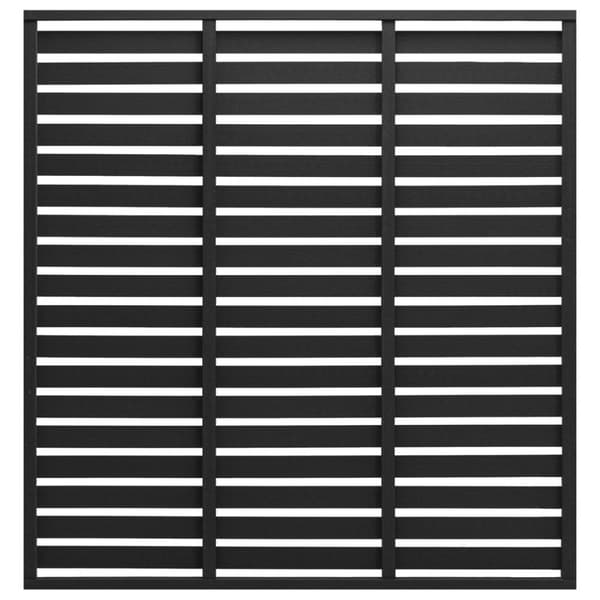 vidaXL Gjerdepanel WPC 180x180 cm svart