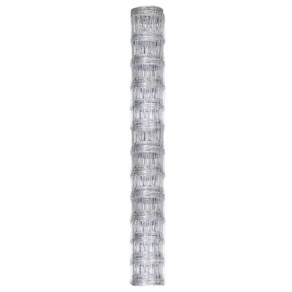 vidaXL Puutarha-aita galvanoitu teräs 50x1,25 m hopea