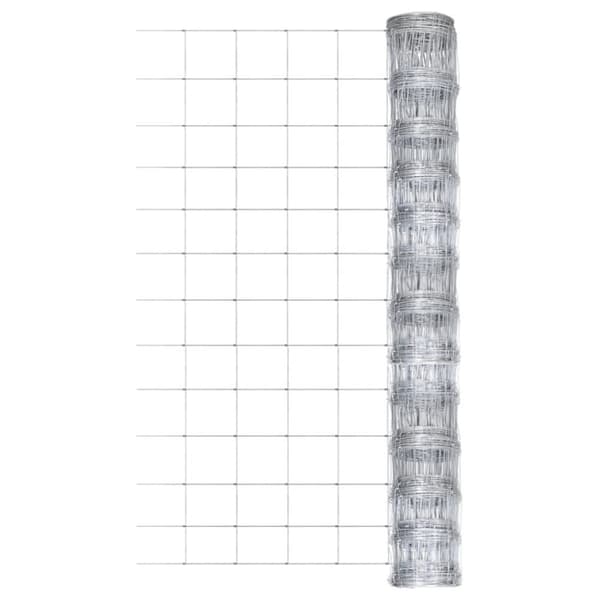 vidaXL Puutarha-aita galvanoitu teräs 50x1,25 m hopea