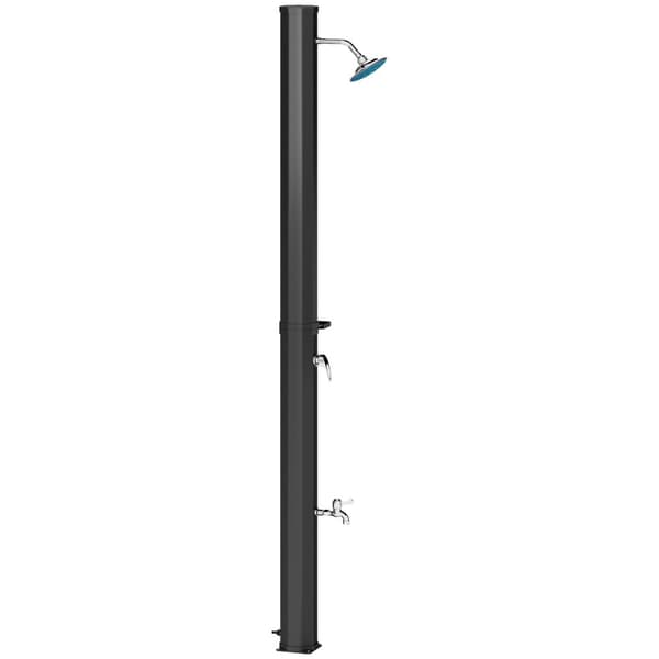 Ulkoilmasuihku, 17,5Lx14,5Sx216K cm, Musta