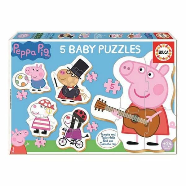 Set 5 pussel Peppa Pig Educa