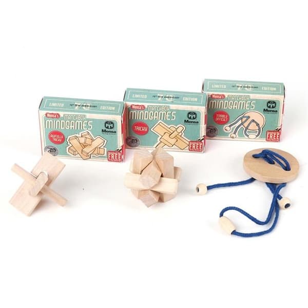 2-Pack - IQ-pussel från Mensa  / Träpussel / Tankespel