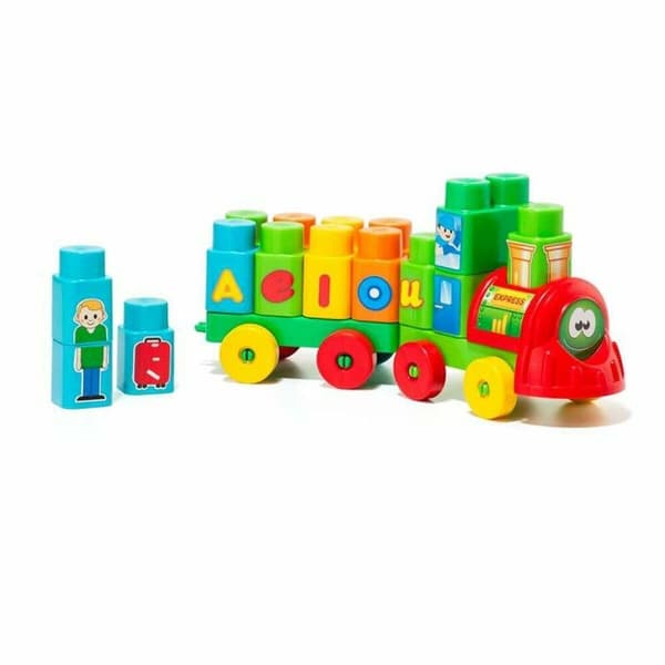 Lastbil med byggklossar Moltó Aeiou Express (28 pcs)