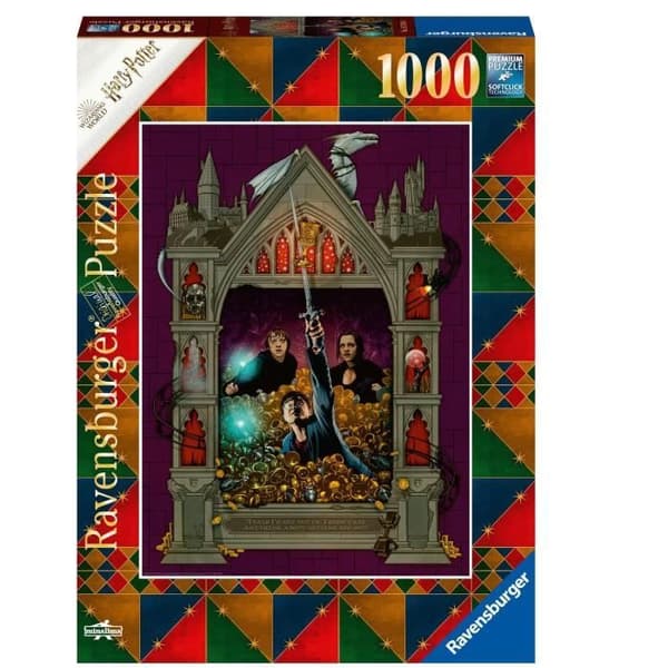 Pussel 1000 bitar: Harry Potter och dödsrelikerna 2 unika färger