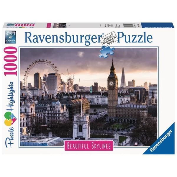 RAVENSBURGER - London 1000-bitars pussel (pusselhöjdpunkter)