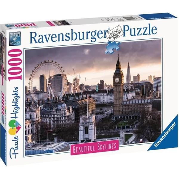 RAVENSBURGER - London 1000-bitars pussel (pusselhöjdpunkter)
