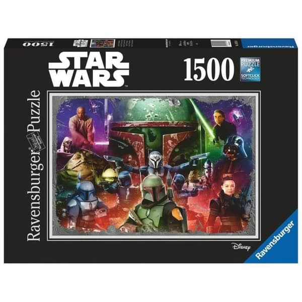 Ravensburger 1500 bitars pussel - Star Wars The Mandalorian Boba Fett - Bio och reklam - Blandat