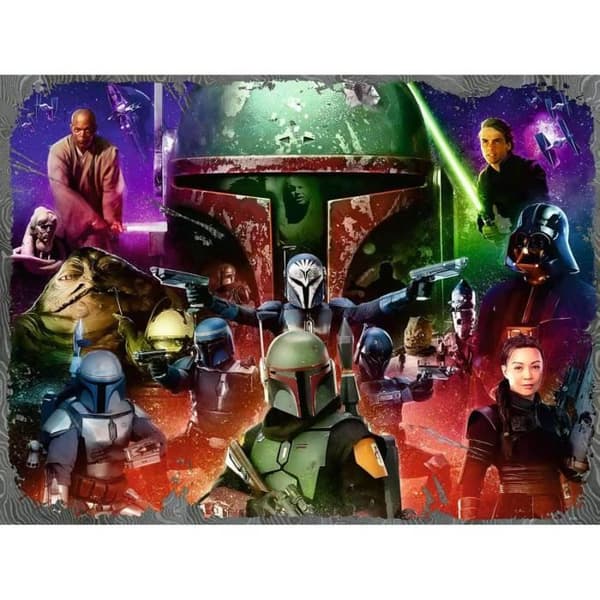 Ravensburger 1500 bitars pussel - Star Wars The Mandalorian Boba Fett - Bio och reklam - Blandat