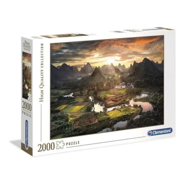 Pussel - Clementoni - Utsikt över Kina - 2000 bitar - Flerfärgad - Arkitektur och monument