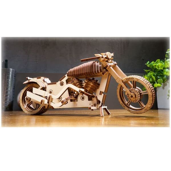 UGears - Bike VM-02 - 189-bitars plywoodpussel för 14-årig pojke