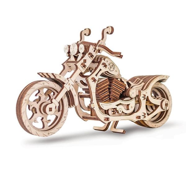 Eco-Wood-Art Model Kit 152 st Motorcykel Cruiser Wood