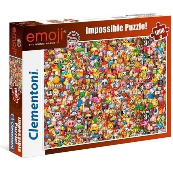 Emojipussel med 1000 bitar - Clementoni - Omöjligt pussel - För vuxna - från 14 år och uppåt