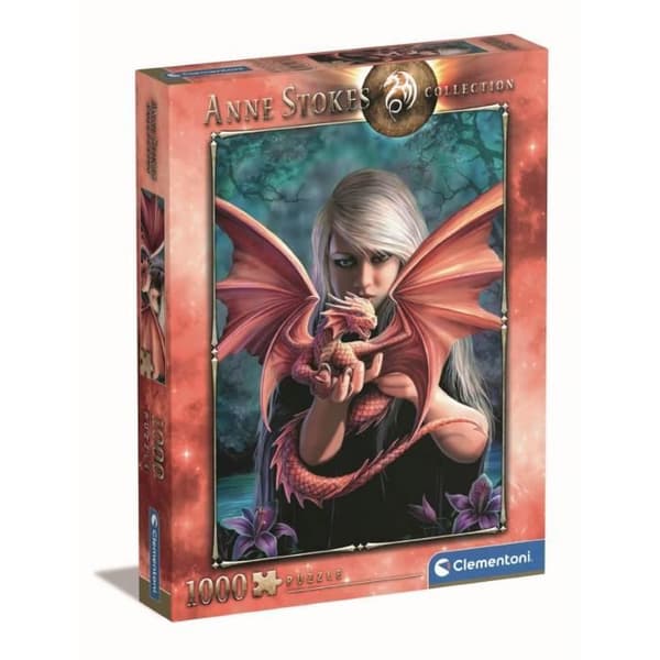 1000 bitars pussel - Clementoni - Anne Stokes Dragon Kin - Vuxen