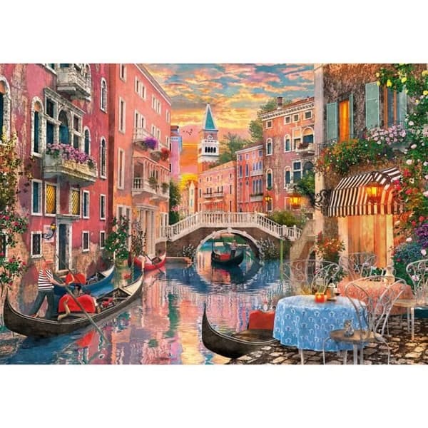 CLEMENTONI - Venedig solnedgång - 6000 stycken - Tillverkad i Italien