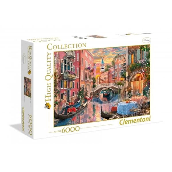 CLEMENTONI - Venedig solnedgång - 6000 stycken - Tillverkad i Italien