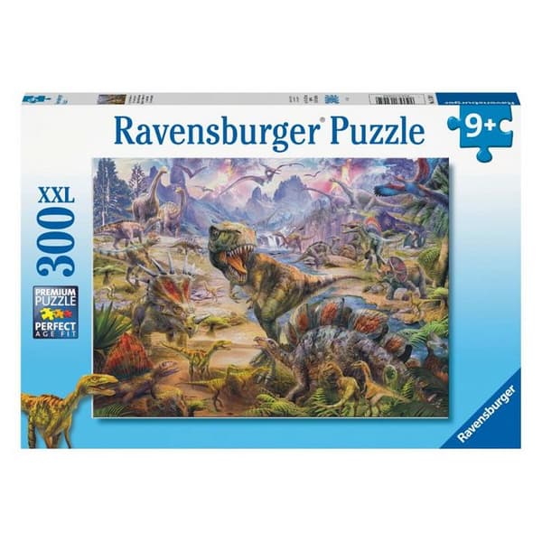 Giant Dinosaurs Puzzle - Ravensburger - 300 XXL-bitar - Djur - Grön - Från 9 år