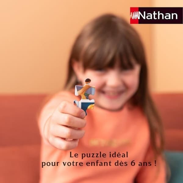 Nathan-pussel 100 bitar-Pikachu and the Pokémon-Ages 6 och upp-Premium kvalitet pussel-Tjock och resistent kartong-86774