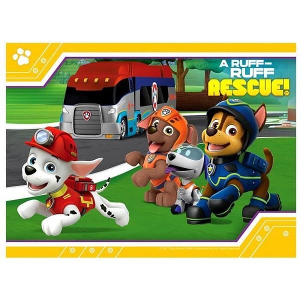 Pussel - RAVENSBURGER - Paw Patrol - 4 i 1 - 12, 16, 20 och 24 bitar - För barn från 3 år