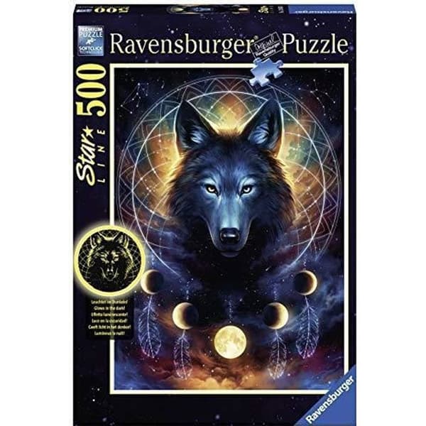 Ravensburger Animals Puzzle 500 bitar - Luminous Wolf Adult