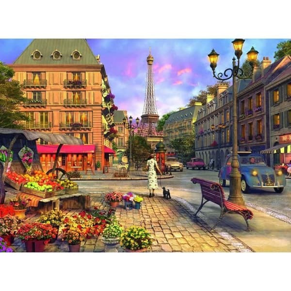 Pussel 500 bitar Promenade à Paris