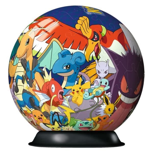 Pokémon Ball 3D-pussel 72 bitar - Ravensburger - 3D-barnpussel utan lim - Från 6 år