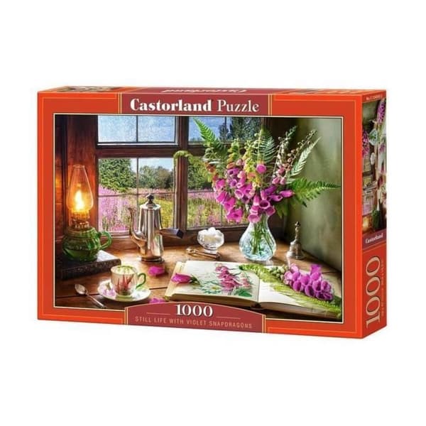 1000 bitars pussel - CASTORLAND - Stilleben med Violet Snapdragon - Medium svårighet - Vuxen