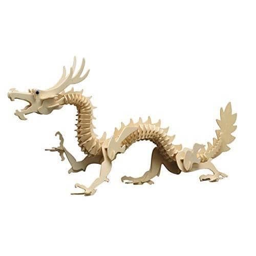 Pebaro 3D träpussel kinesisk drake - Siva Toys857/6