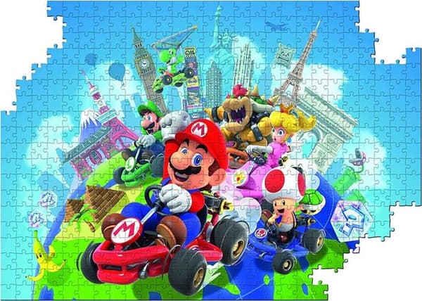 Vinnande drag - Pussel Mario Kart Top Pussel Around The World 500 bitar