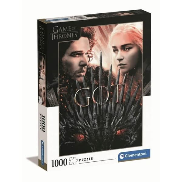 1000 bitars pussel - Clementoni - Game of Thrones - Bio och reklam - Blandat - 12 år gammal