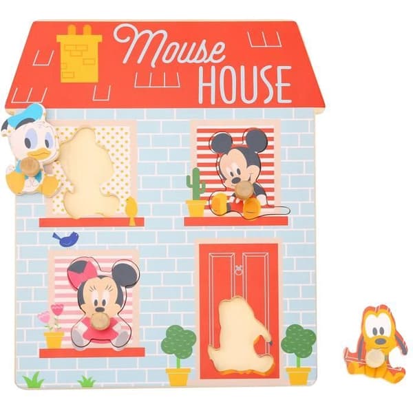 Disney pussel Mouse House junior trä 4 bitar
