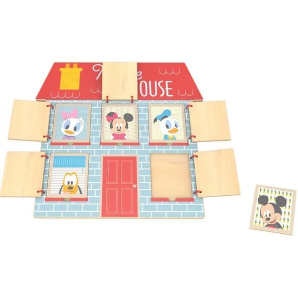Disney Mouse House junior träpussel 5 bitar - Musse Pigg-licens - För barn i åldrarna 1 till 6 år