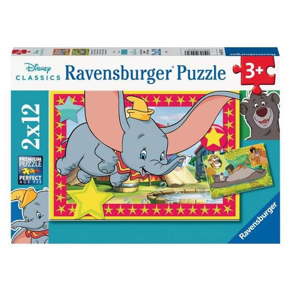 2 x 12 bitars pussel: Disney: Adventure Calls Single Color