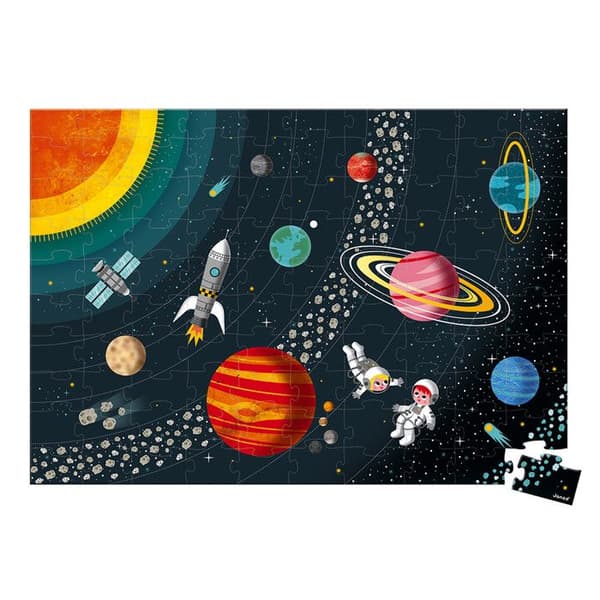 Janod Solar System 100 bitars pussel - För barn från 5 år och uppåt