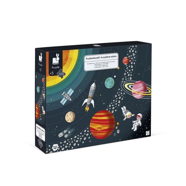 Janod Solar System 100 bitars pussel - För barn från 5 år och uppåt