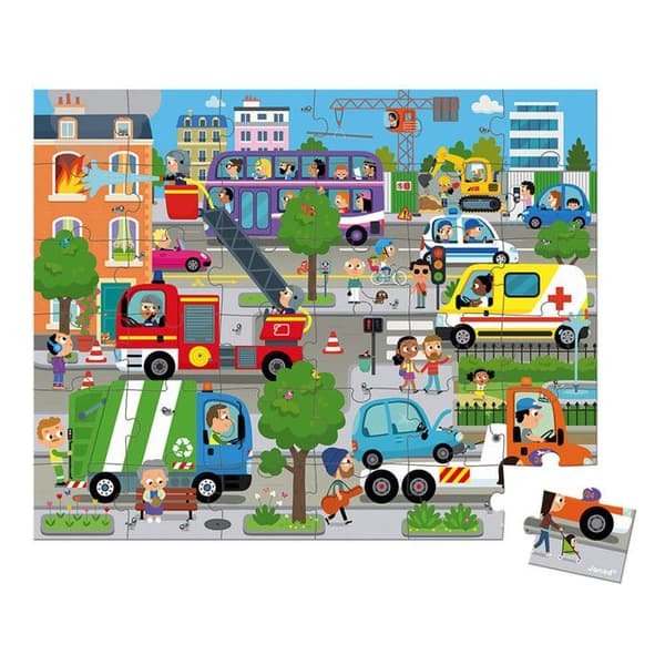 Janod - Puzzle City 36 st - JURATOYS
