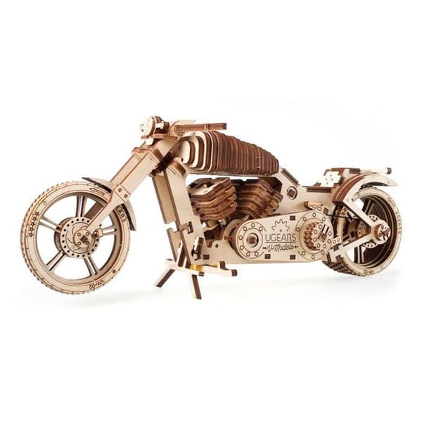 UGears - Bike VM-02 - 189-bitars plywoodpussel för 14-årig pojke